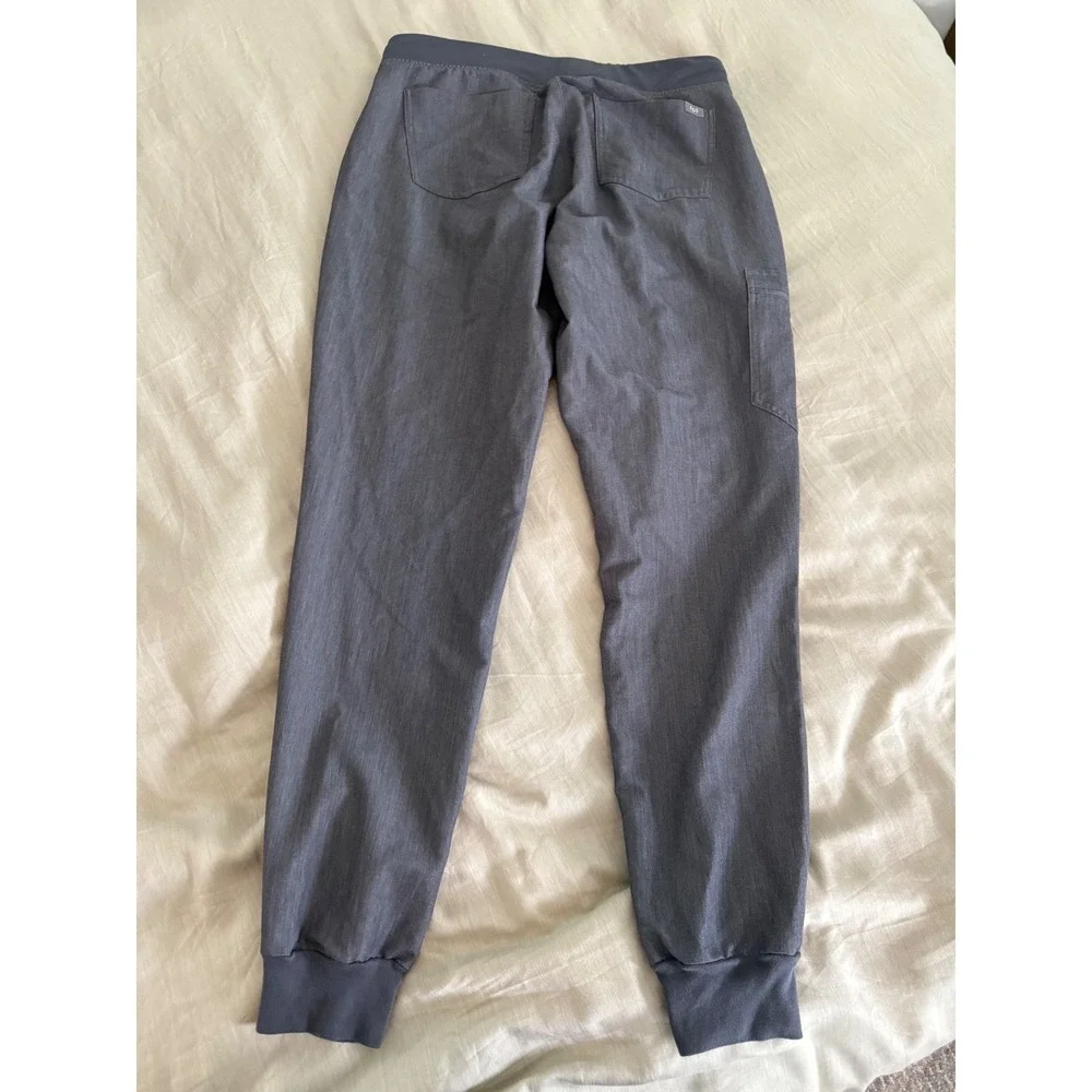 FIGS‎ Technical Collection Jogger Scrub Pants Men L Tall Gray Drawstring Pockets